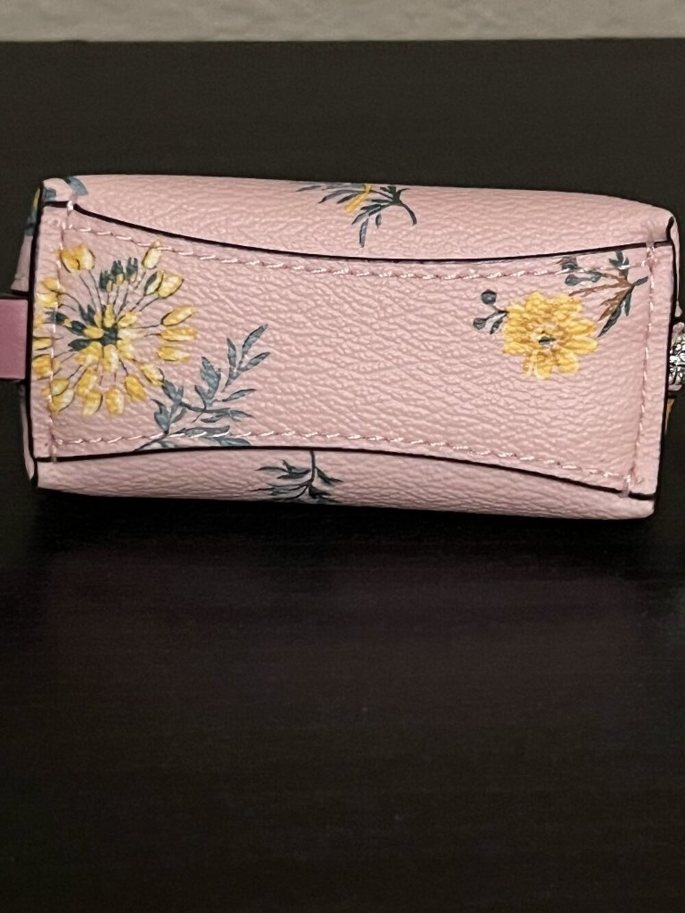 NWOT COACH Mini Domed Pink Floral Cosmetic Case (given to Coach Insiders) - Picture 3 of 4